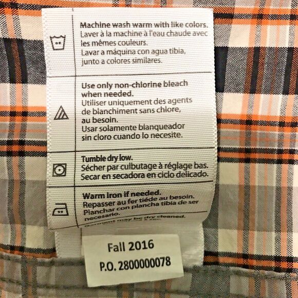 Carhartt Relaxed Men's 2XL Shirt Multicolor Chambray Plaid LS Pocket Button Down - Picture 11 of 12